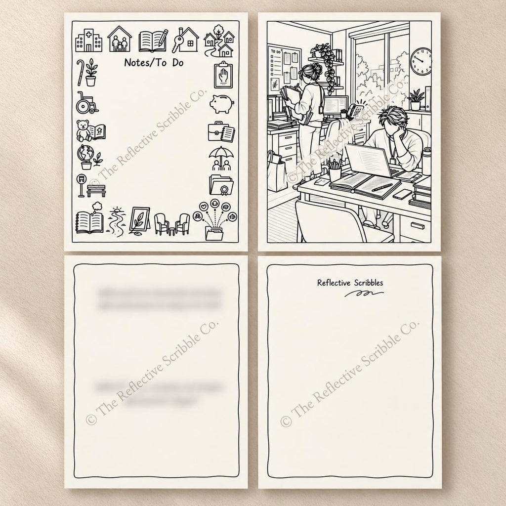 Reflective Scribble Snapshot | 4-Page Printable Digital Download