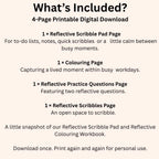 Reflective Scribble Snapshot | 4-Page Printable Digital Download